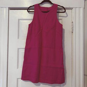 Fuchsia Linen J. Crew Sheath dress, size XS NWT